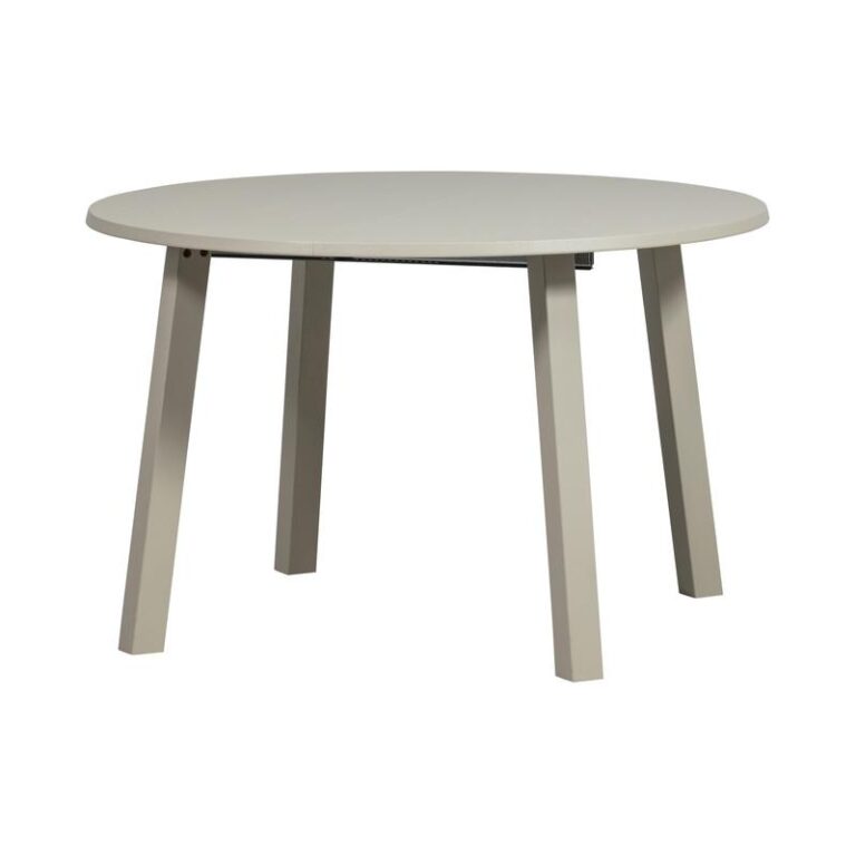 Janne Uitschuifbare eettafel rond eiken dakargrau 120/160/200cm