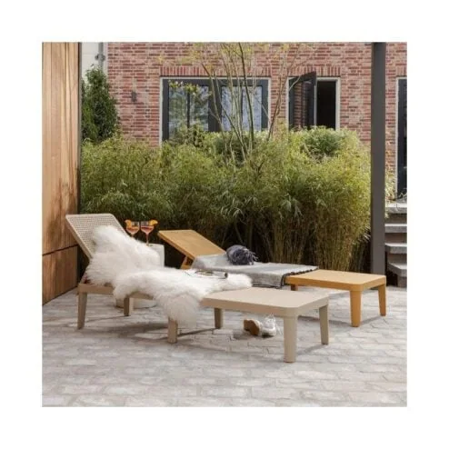 Jinte Tuin ligbed kunststof geel