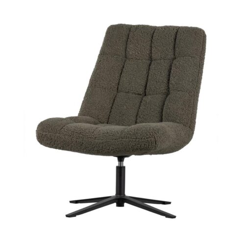 Job Draaifauteuil teddy groen