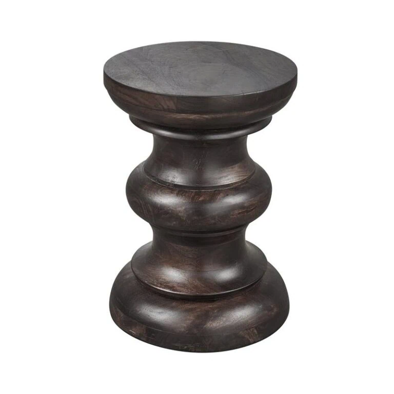 Jonah Bijzettafel mangohout donkerbruin 30cm