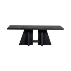 Kean Eettafel met middenpoot mango zwart 220cm