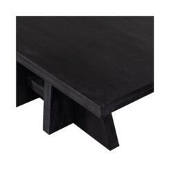 Kean Eettafel met middenpoot mango zwart 220cm