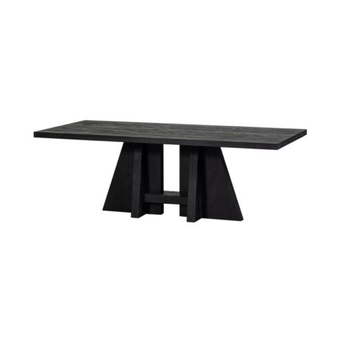 Kean Eettafel met middenpoot mango zwart 220cm