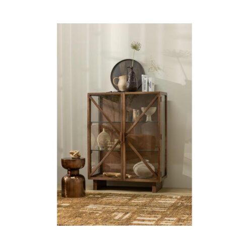 Kella 2-deurs kast mangohout bruin 100cm