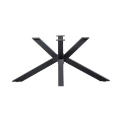 Kruisvorm poot metaal zwart