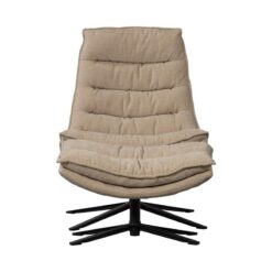 Kube Draaifauteuil met hocker naturel