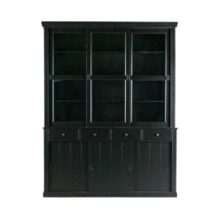 Lagos Buffetkast grenen zwart 166cm
