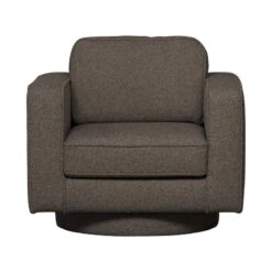 Lazy Draaifauteuil bouclé antraciet