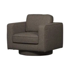 Lazy Draaifauteuil bouclé antraciet
