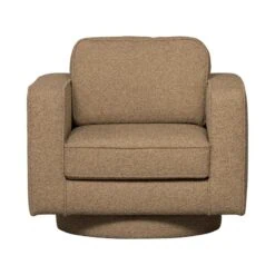 Lazy Draaifauteuil bouclé bruin