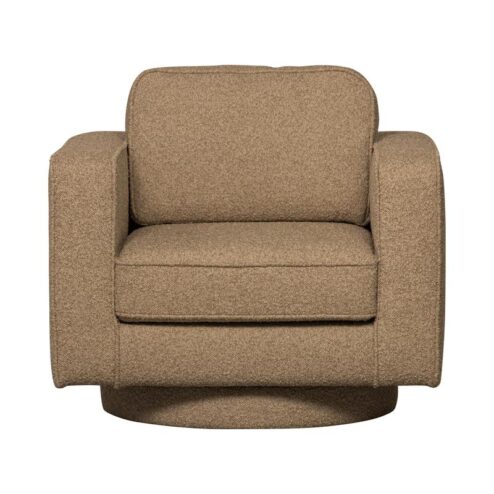 Lazy Draaifauteuil bouclé bruin
