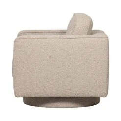 Lazy Draaifauteuil bouclé naturel