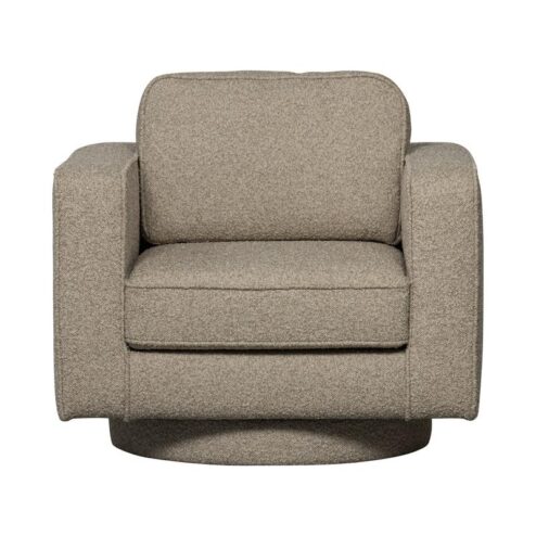 Lazy Draaifauteuil bouclé zand