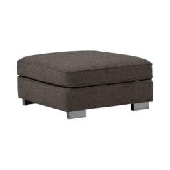 Lazy Hocker bouclé antraciet