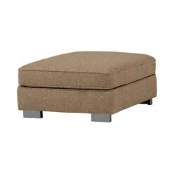 Lazy Hocker bouclé bruin