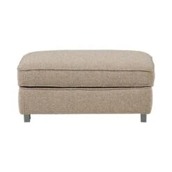 Lazy Hocker bouclé naturel