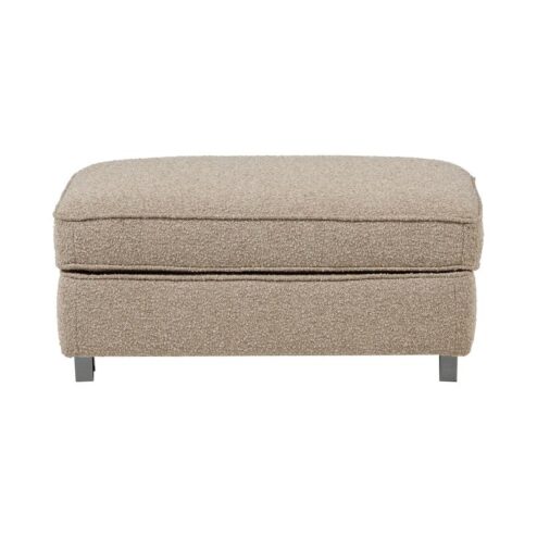 Lazy Hocker bouclé naturel