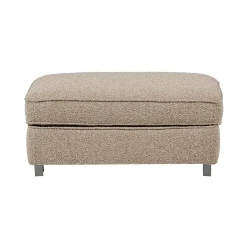 Lazy Hocker bouclé naturel