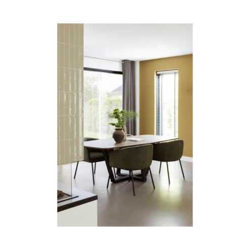 Leon Eetkamerstoel bouclé groen