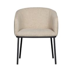 Leon Eetkamerstoel bouclé naturel melange