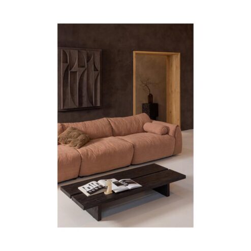 Lion Salontafel MDF donkerbruin 140cm