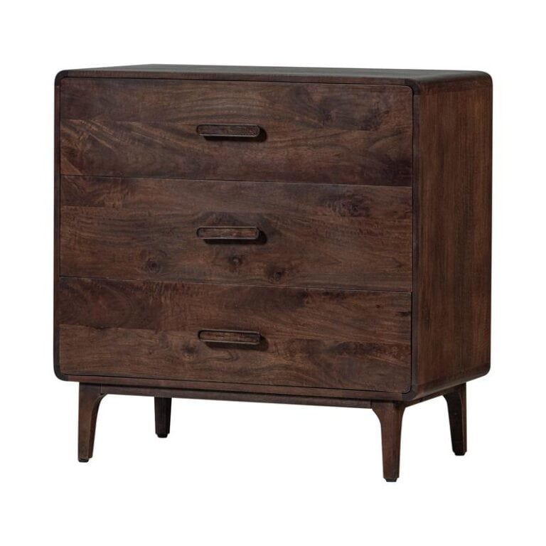 Liya Ladekast mangohout donkerbruin 90cm