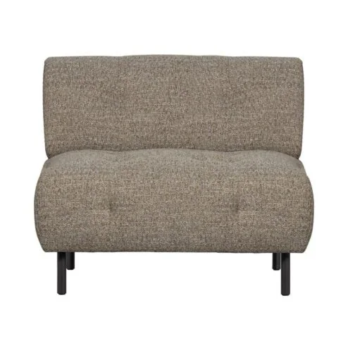 Lloyd Fauteuil grof geweven bruin melange