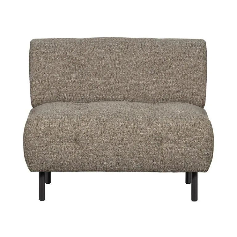 Lloyd Fauteuil grof geweven bruin melange