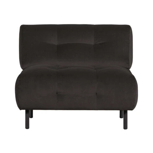 Lloyd Fauteuil velvet cast iron