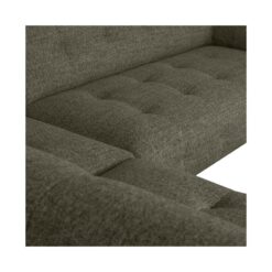 Lloyd Hoekbank links grof geweven groen melange