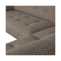 Lloyd Hoekbank rechts grof geweven donkerbruin melange
