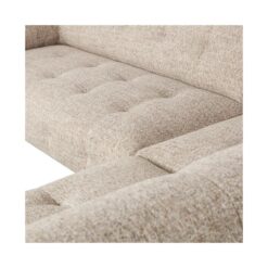 Lloyd Hoekbank rechts grof geweven naturel melange