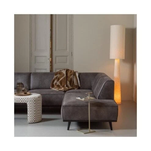 Loft 2-lichts Vloerlamp XL metaal/bouclé naturel