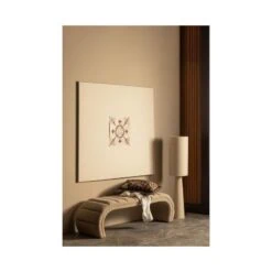 Loft 2-lichts Vloerlamp metaal/bouclé naturel