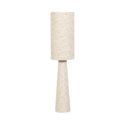 Loft 2-lichts Vloerlamp metaal/bouclé naturel met stippen