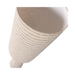 Loft 2-lichts Vloerlamp metaal/bouclé naturel met strepen