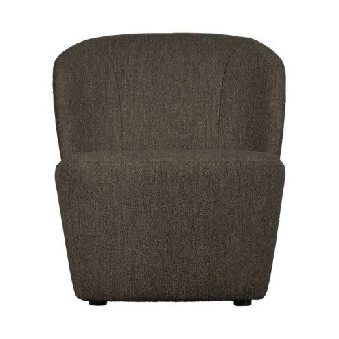Lofty Fauteuil bouclé bruin