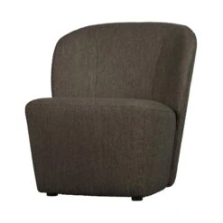 Lofty Fauteuil bouclé bruin