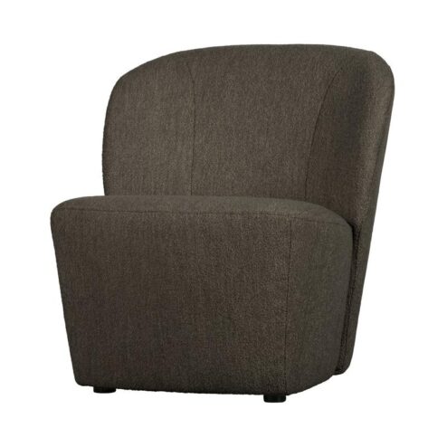 Lofty Fauteuil bouclé bruin