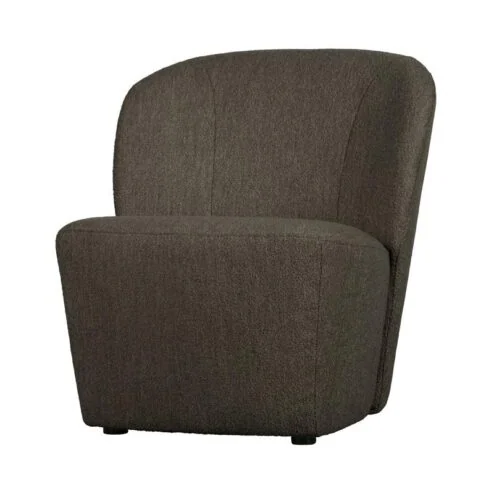 Lofty Fauteuil bouclé bruin
