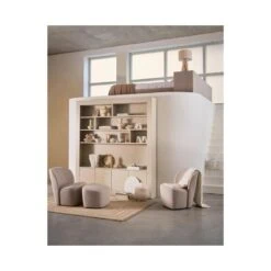 Lofty Fauteuil bouclé grijs