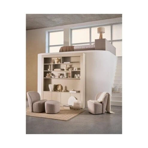 Lofty Fauteuil bouclé grijs