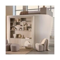 Lofty Fauteuil bouclé naturel