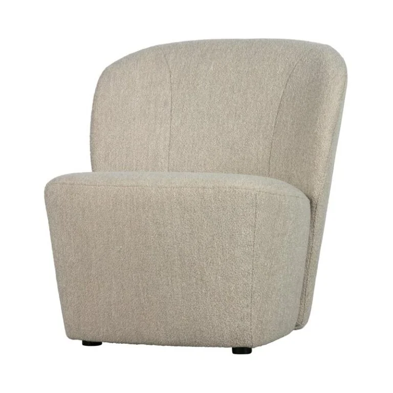 Lofty Fauteuil bouclé naturel