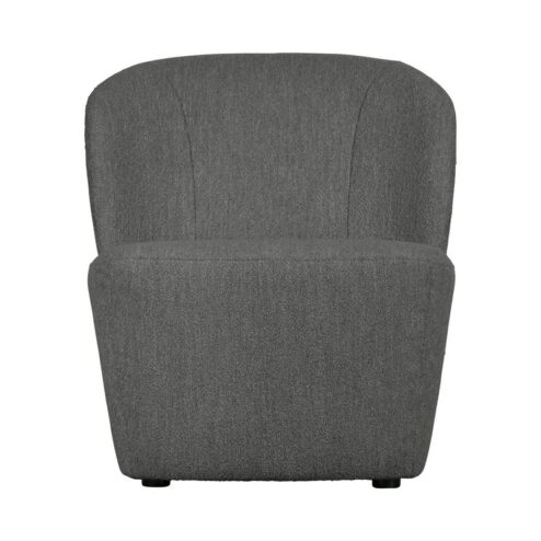 Lofty Fauteuil bouclé staalgrijs