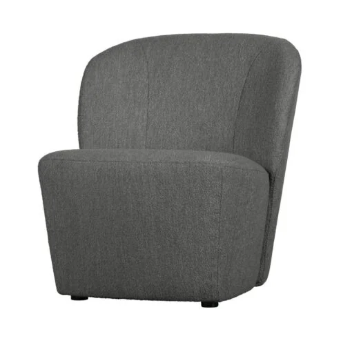 Lofty Fauteuil bouclé staalgrijs