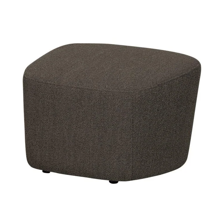 Lofty Hocker bouclé bruin