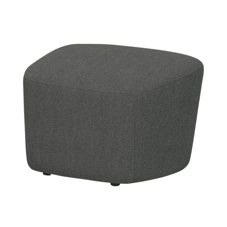 Lofty Hocker bouclé staalgrijs