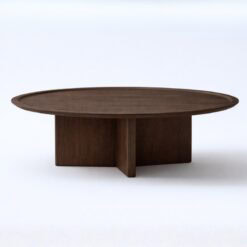 Lumo Salontafel rond Walnoot 90 cm