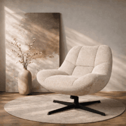 Miranda Draaifauteuil + schommelfunctie Naturel